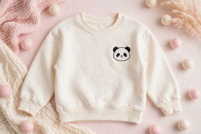 Panda Sweatshirt — Cream